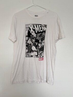 Marvel X-Men Comic Graphic T-Shirt Youth Large White Modern Casual